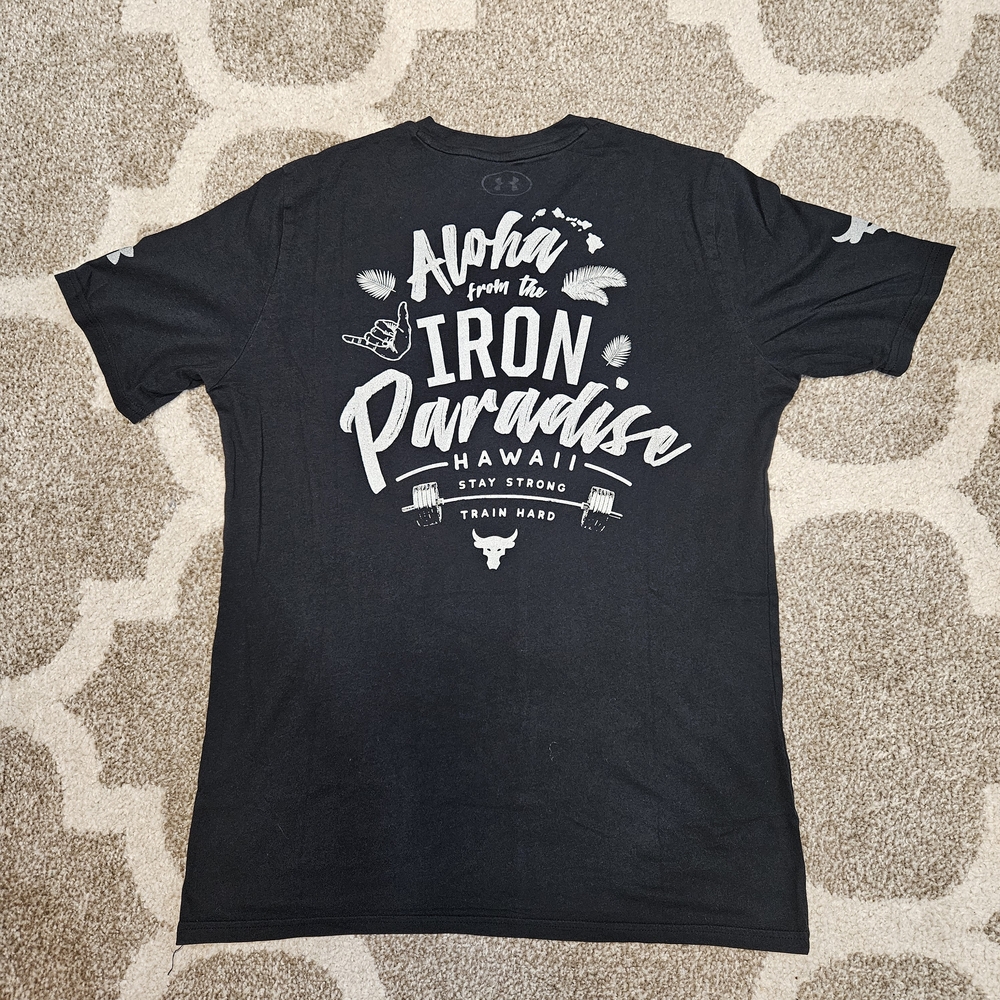 Under Armour Project Rock Aloha Iron Paradise Tee